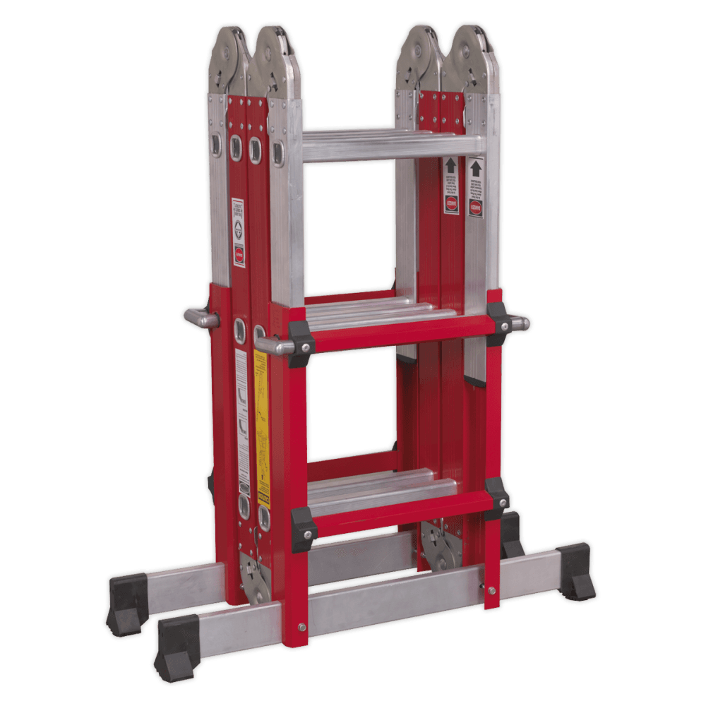 Sealey Aluminium Multipurpose Ladder EN 131 Adjustable Height Model No-AFPL2