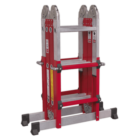 Sealey Aluminium Multipurpose Ladder EN 131 Adjustable Height Model No-AFPL2