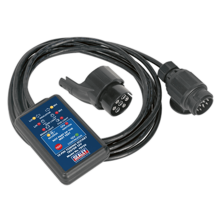 Sealey 13-Pin Towing Socket Tester 12V - VOSA Approved Model No-TST22
