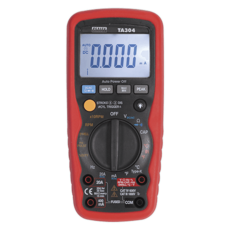 Sealey Digital Automotive Analyser 15 Function with IC/IR Model No-TA304