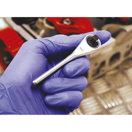 Sealey Ratchet Wrench Micro 1/4"Sq Drive Stainless Steel Model No-AK6960