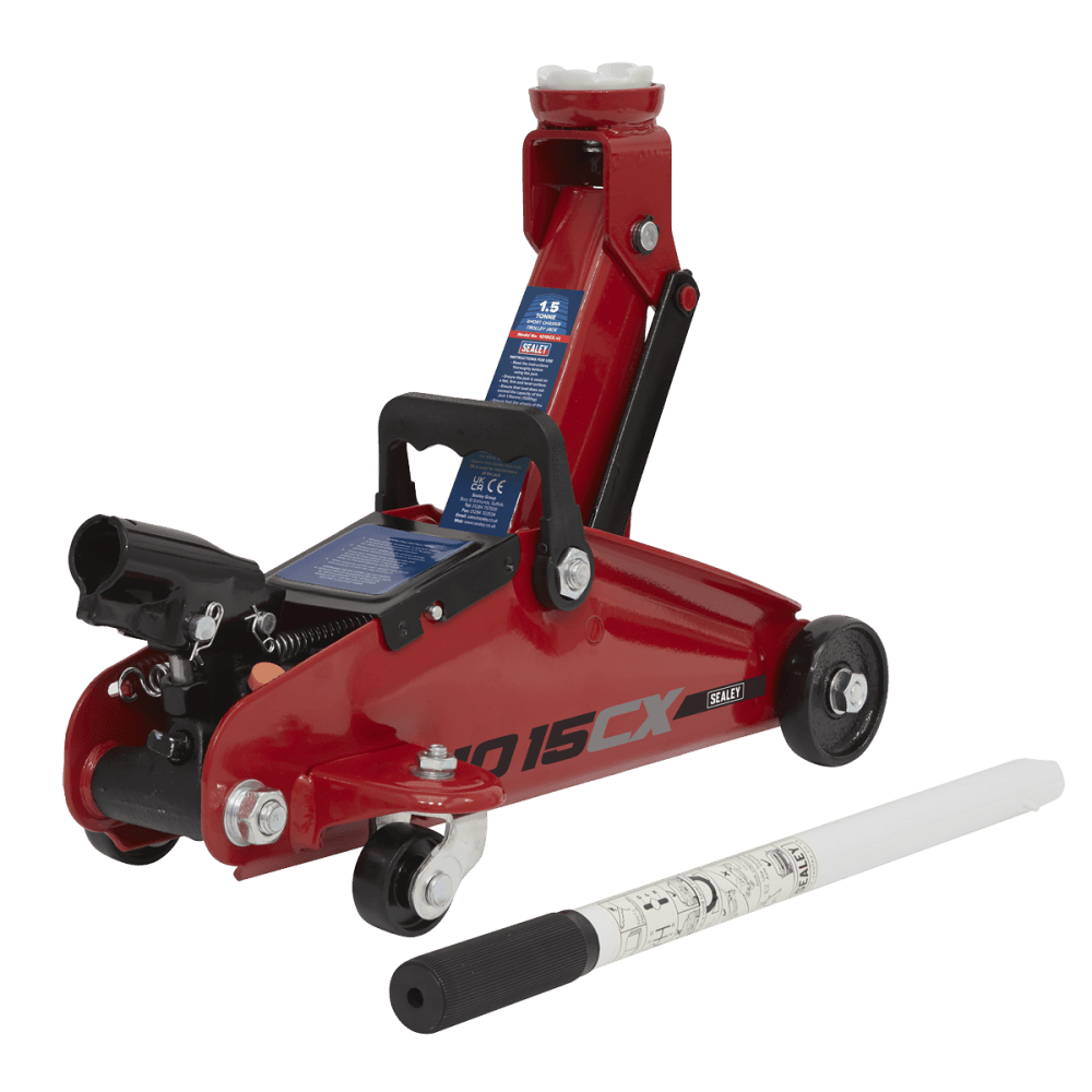 Sealey Trolley Jack 1.5tonne Short Chassis Model No-1015CX