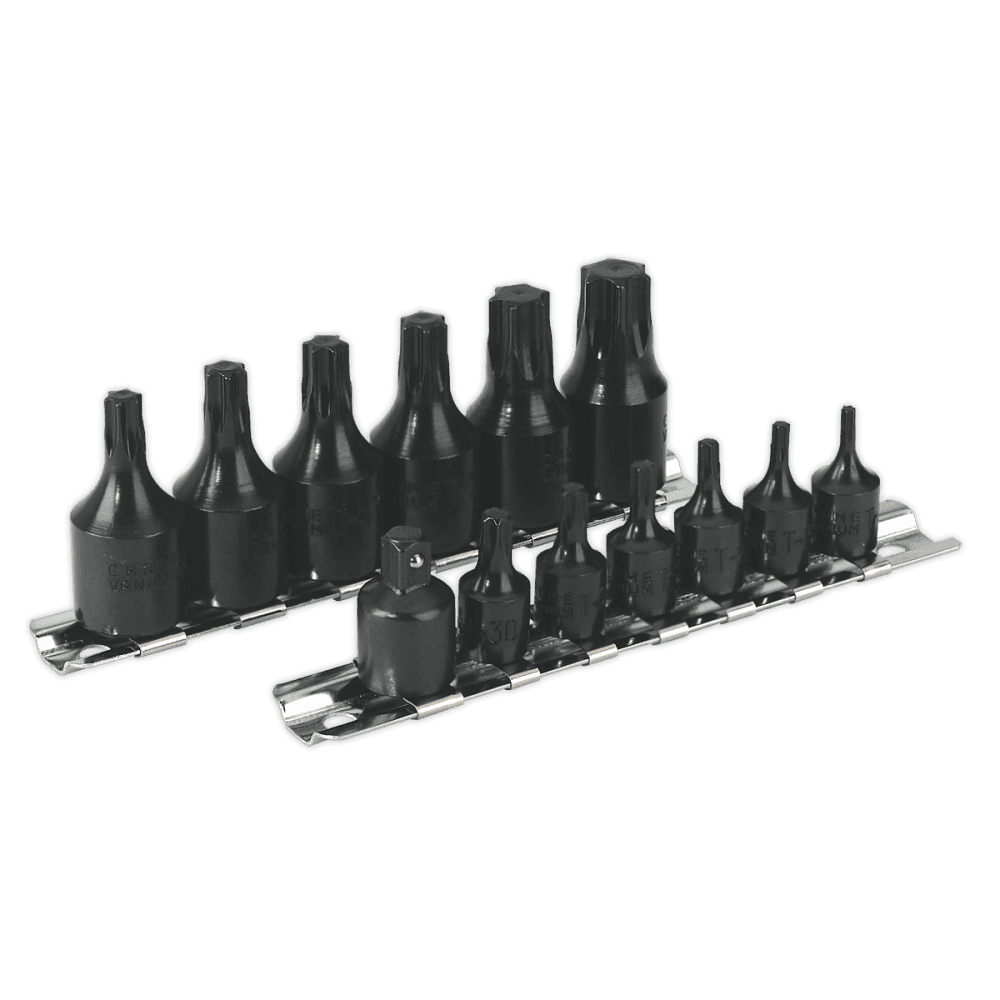 Sealey Impact TRX-Star Socket Bit Set 13pc 1/4" & 3/8"Sq Drive Model No-AK5584