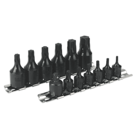 Sealey Impact TRX-Star Socket Bit Set 13pc 1/4" & 3/8"Sq Drive Model No-AK5584