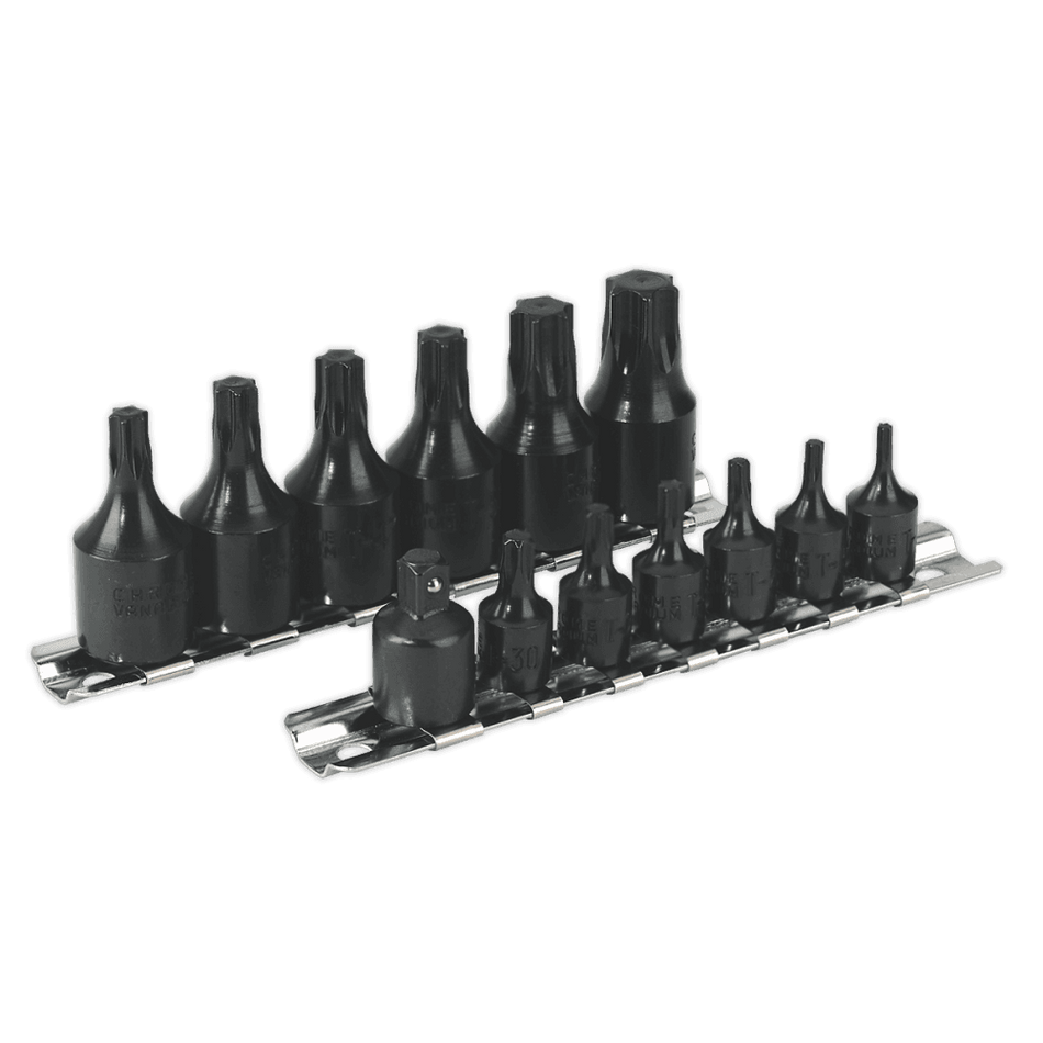 Sealey Impact TRX-Star Socket Bit Set 13pc 1/4" & 3/8"Sq Drive Model No-AK5584