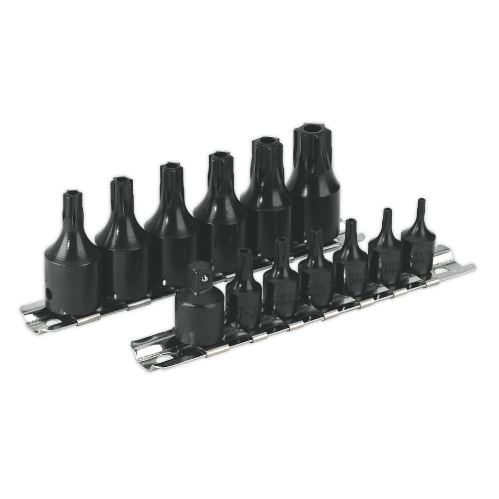 Sealey Impact TRX-Star Security Socket Bit Set 13pc 1/4" & 3/8"Sq Drive Model No-AK5585