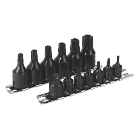 Sealey Impact TRX-Star Security Socket Bit Set 13pc 1/4" & 3/8"Sq Drive Model No-AK5585