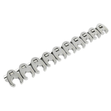 Sealey Crow's Foot Spanner Set 10pc 3/8"Sq Drive - Metric Model No-AK598
