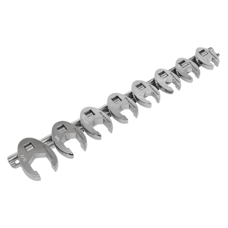 Sealey Crow's Foot Spanner Set 8pc 3/8"Sq Drive Imperial Model No-AK599