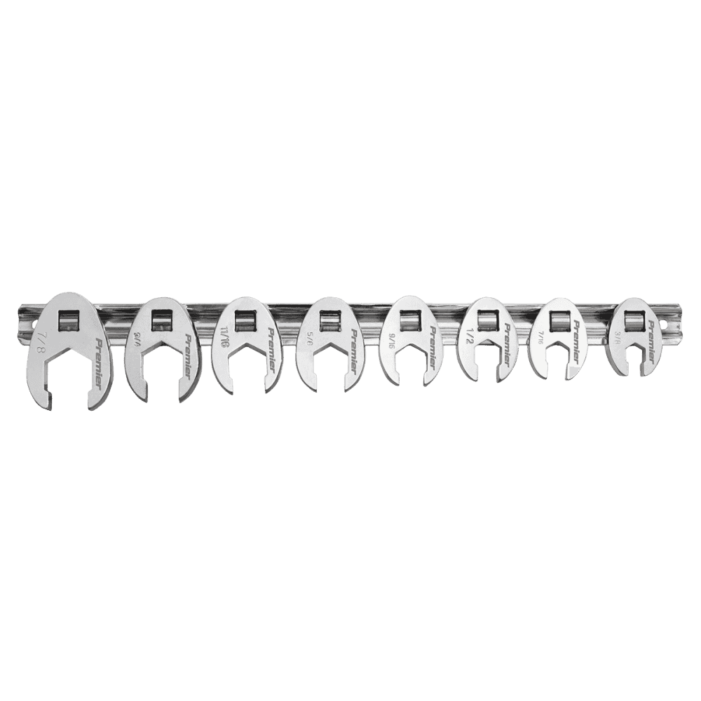 Sealey Crow's Foot Spanner Set 8pc 3/8"Sq Drive Imperial Model No-AK599