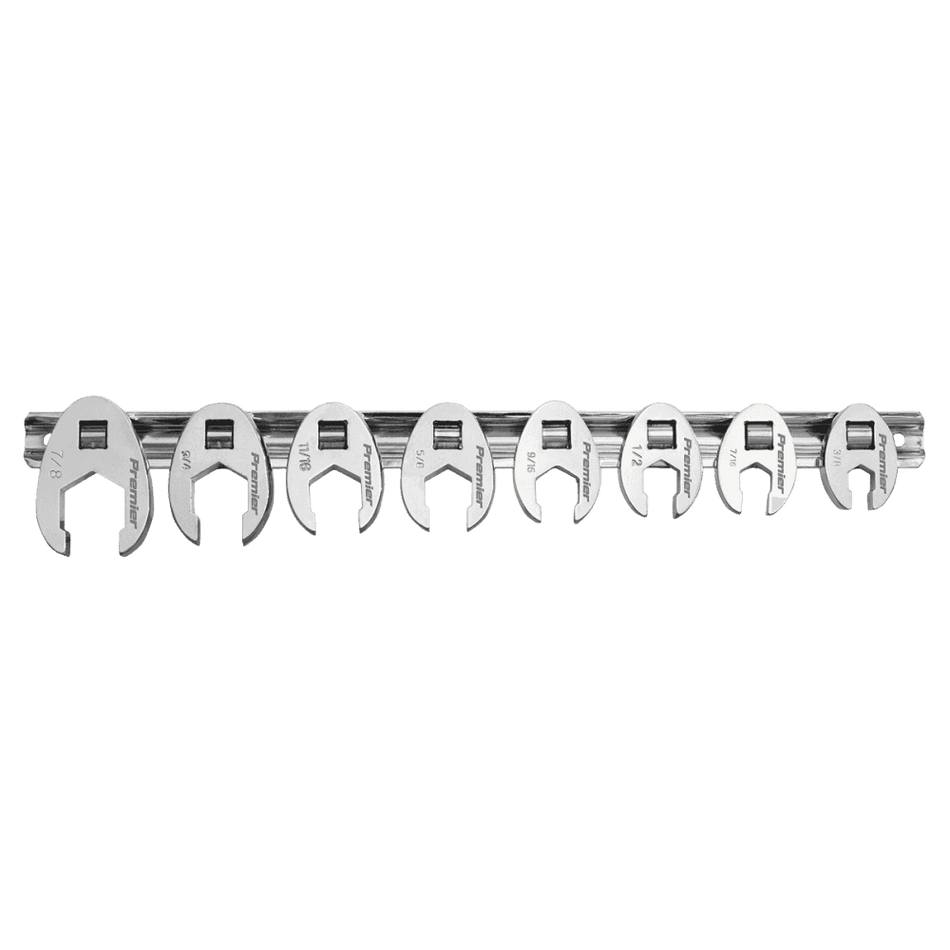 Sealey Crow's Foot Spanner Set 8pc 3/8"Sq Drive Imperial Model No-AK599