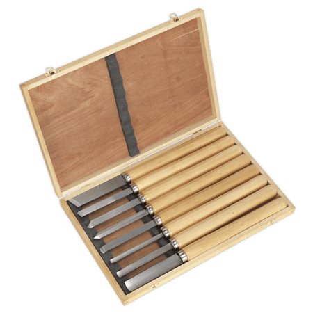 Sealey Wood Turning Chisel Set 8pc Model No-AK60/8