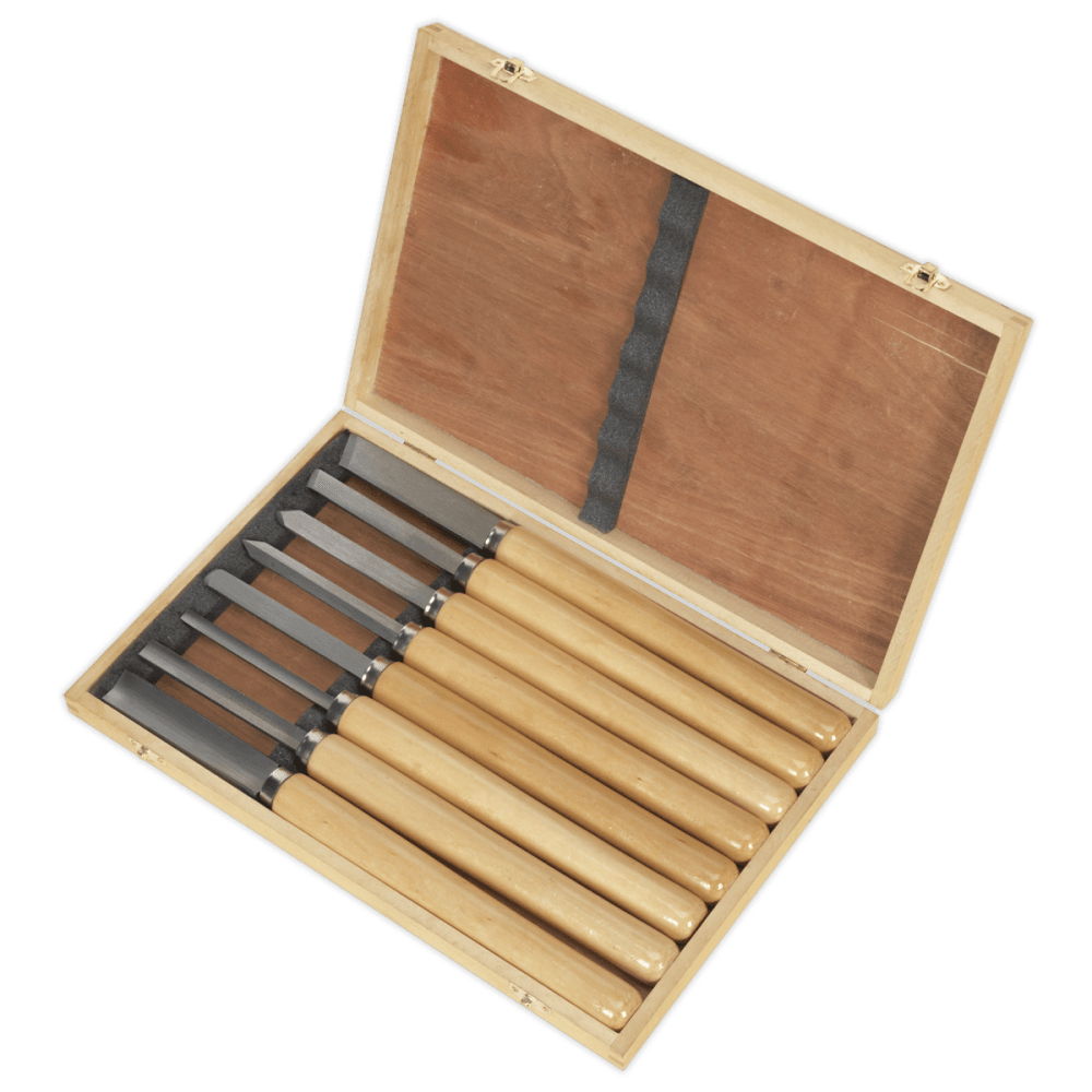 Sealey Wood Turning Chisel Set 8pc Model No-AK60/8