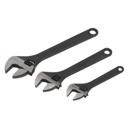 Sealey Adjustable Wrench Set 3pc Rust Resistant Model No-AK607