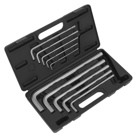 Sealey Jumbo Hex Key Set 10pc Extra-Long Metric Model No-AK6143
