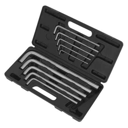 Sealey Jumbo Hex Key Set 10pc Extra-Long Metric Model No-AK6143