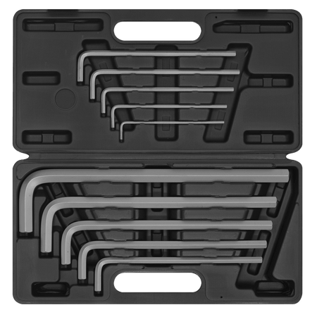 Sealey Jumbo Hex Key Set 10pc Extra-Long Metric Model No-AK6143