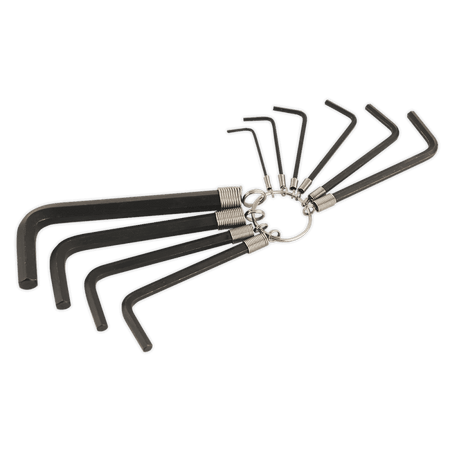 Sealey Hex Key Set on Ring 10pc Metric Model No-AK6148