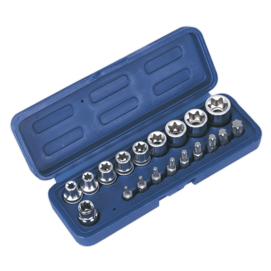 Sealey TRX-Star Socket & Bit Set 19pc Model No-AK6191