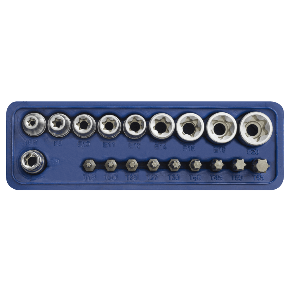 Sealey TRX-Star Socket & Bit Set 19pc Model No-AK6191