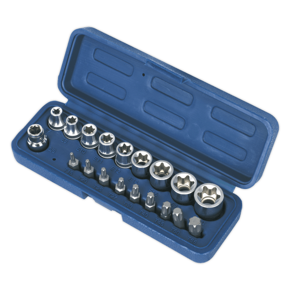 Sealey TRX-Star Socket & Bit Set 19pc Model No-AK6191