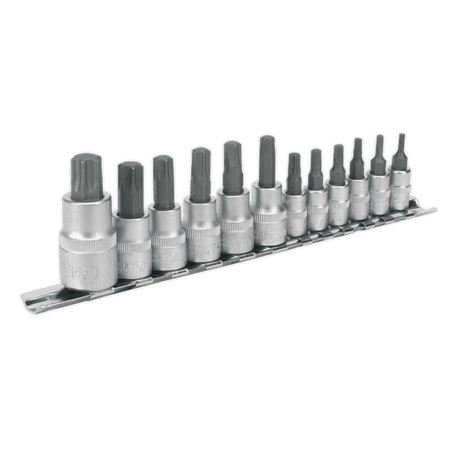 Sealey TRX-Star Socket Bit Set 12pc 1/4", 3/8" & 1/2"Sq Drive Model No-AK6213