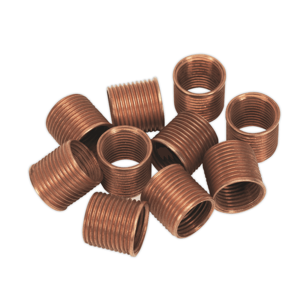 Sealey Thread Inserts M14 x 1.25mm 15mm for VS301 Pack of 10 Model No-VS301.15