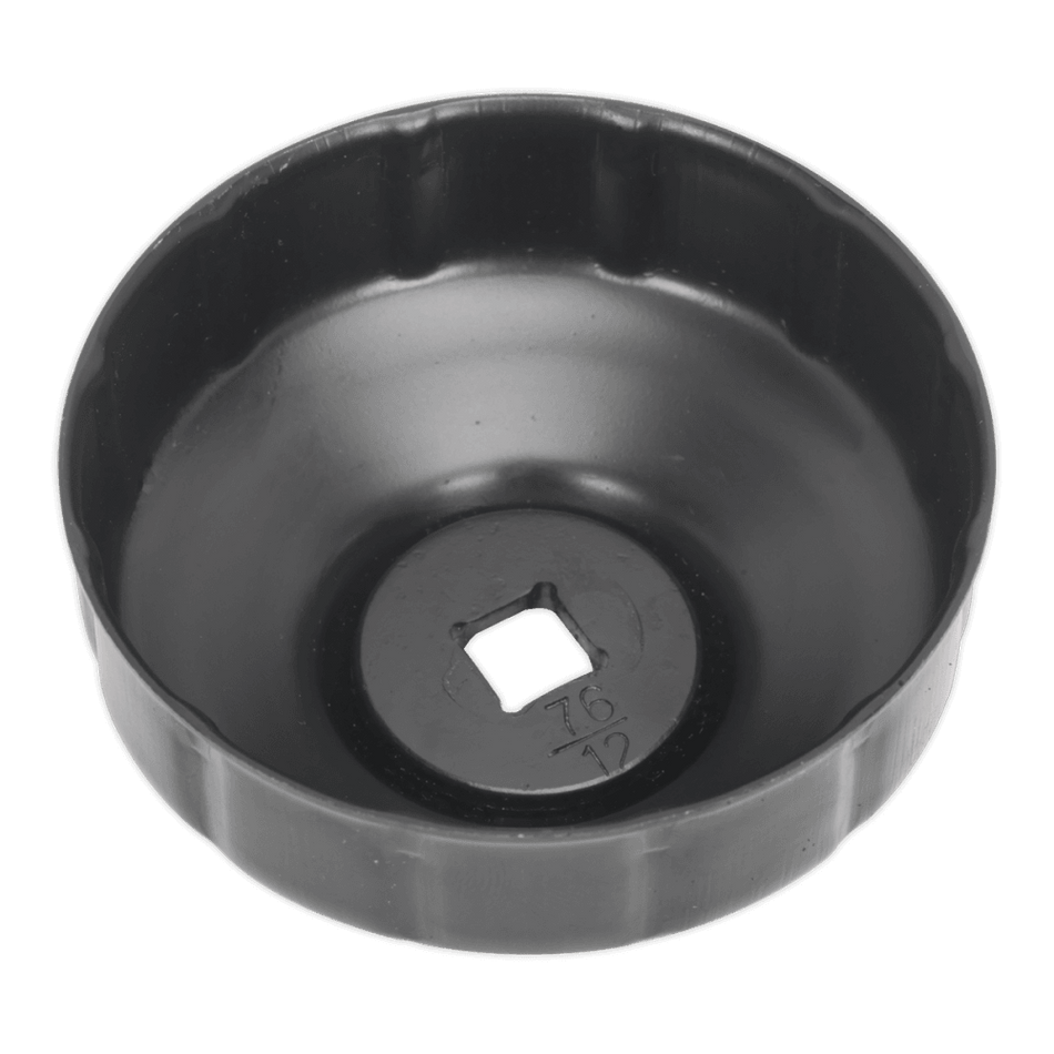 Sealey Oil Filter Cap Wrench 76mm x 12 Flutes Model No-VS7006.V2-07