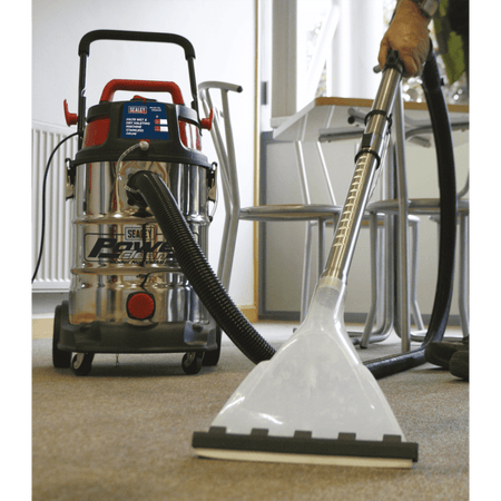 Sealey Valet Machine Wet & Dry 30ltr Stainless Bin Model No-VMA915