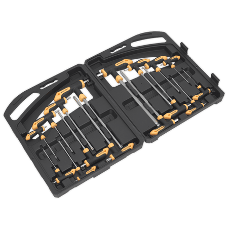 Sealey T-Handle TRX-Star & Hex Key Set 16pc Model No-S0916