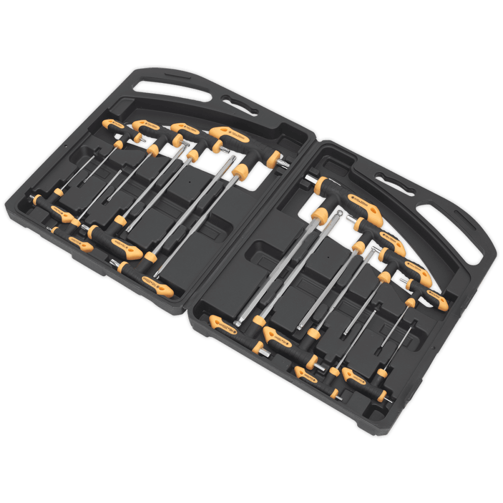 Sealey T-Handle TRX-Star & Hex Key Set 16pc Model No-S0916