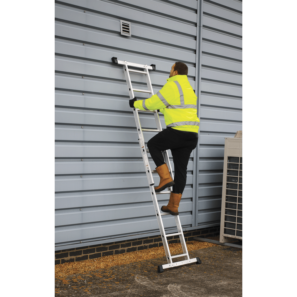 Sealey Aluminium Scaffold Ladder 4-Way EN 131 Model No-ASCL2
