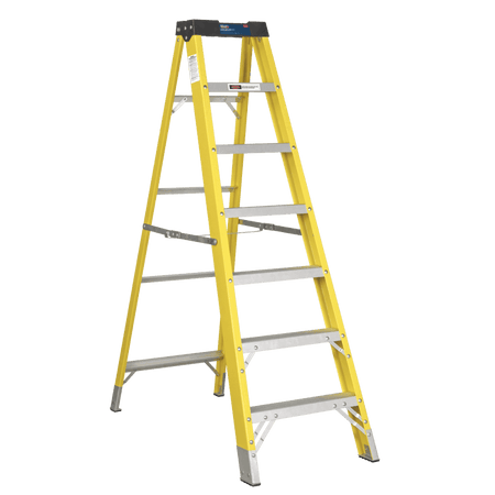 Sealey Fibreglass Step Ladder 6-Tread EN 131 Model No-FSL7