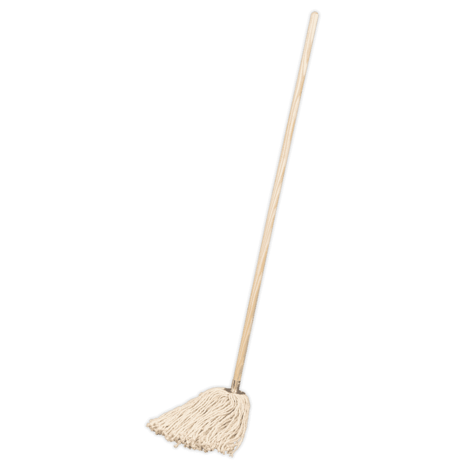 Sealey Pure Yarn Cotton Mop 340g with Handle Model No-BM05