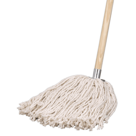 Sealey Pure Yarn Cotton Mop 340g with Handle Model No-BM05