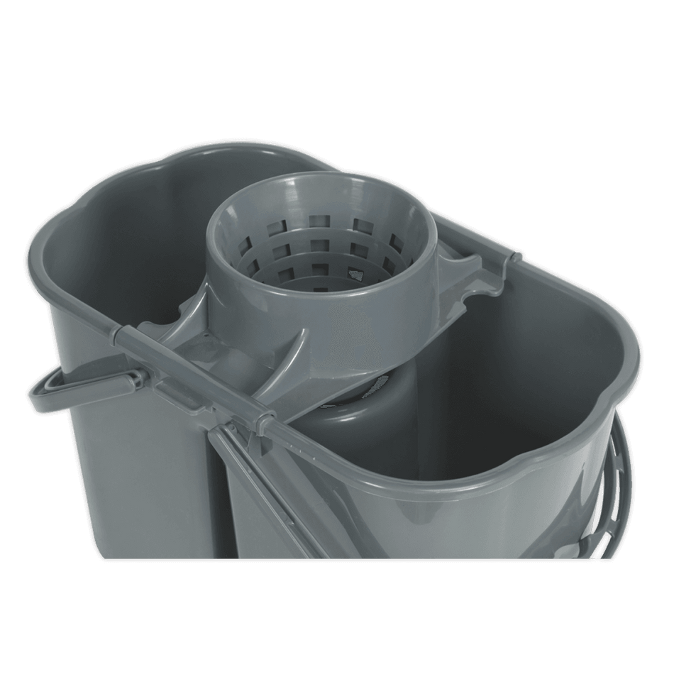 Sealey Mop Bucket 15ltr - 2 Compartment Model No-BM07