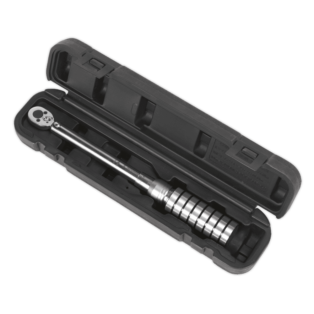 Sealey Torque Wrench Micrometer Style 1/4"Sq Drive 4-20Nm/2.9-14.8lb.ft Model No-STW701