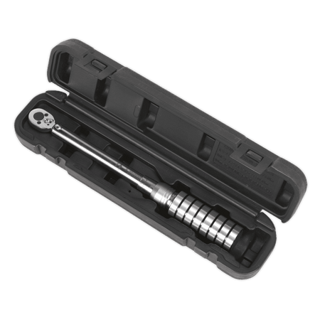 Sealey Torque Wrench Micrometer Style 1/4"Sq Drive 4-20Nm/2.9-14.8lb.ft Model No-STW701
