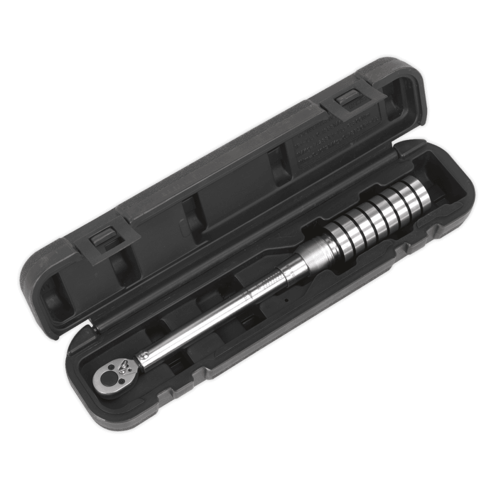 Sealey Torque Wrench Micrometer Style 3/8"Sq Drive 20-100Nm/14.8-73.8lb.ft Model No-STW702