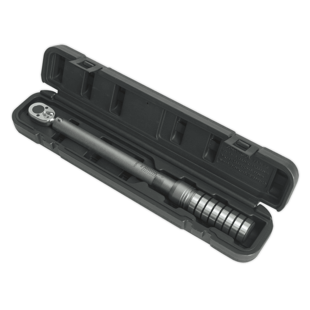 Sealey Torque Wrench Micrometer Style 1/2"Sq Drive 40-200Nm/29.5-148lb.ft Model No-STW703
