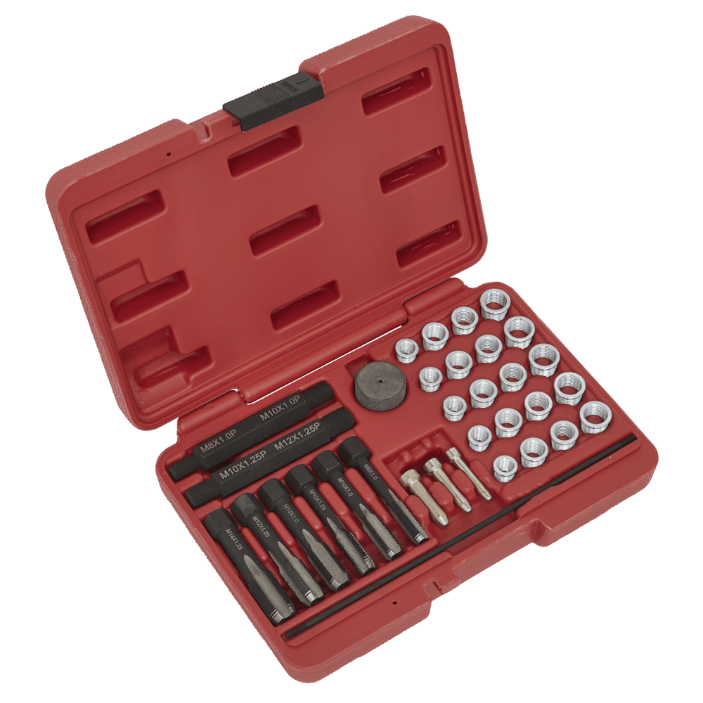 Sealey Glow Plug Thread Repair Set 33pc Model No-VS311