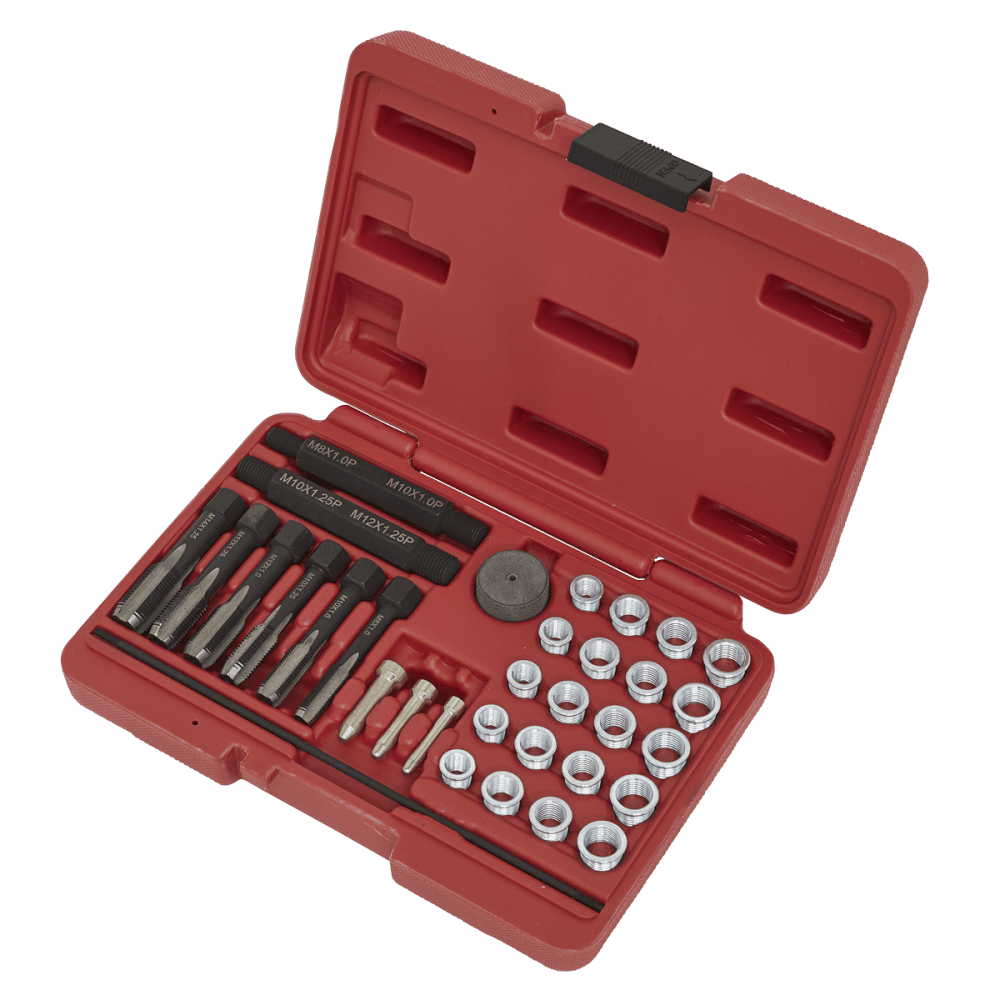 Sealey Glow Plug Thread Repair Set 33pc Model No-VS311