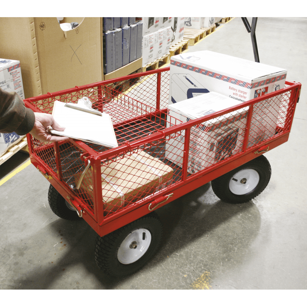 Sealey Platform Truck with Sides Pneumatic Tyres 450kg Capacity Model No-CST806