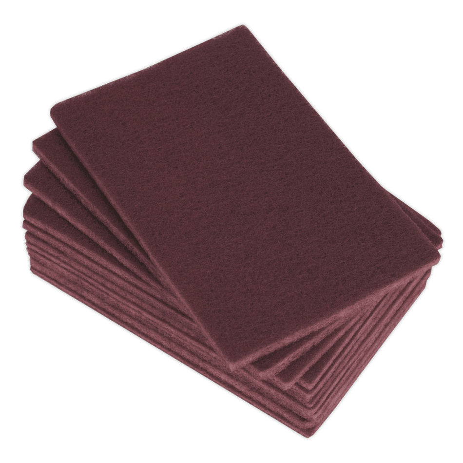 Sealey Hand Pads 150 x 230mm Medium Pack of 10 Model No-HP1523M