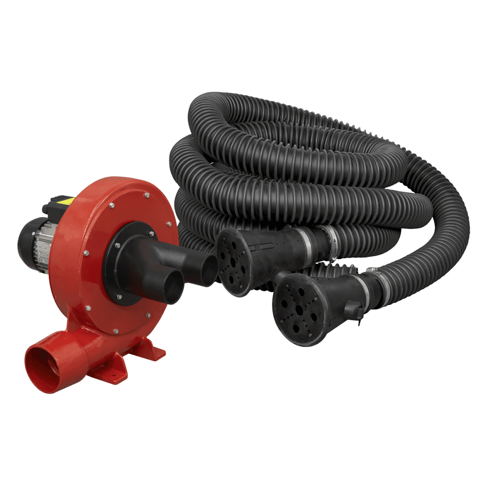Sealey Exhaust Fume Extraction System 230V - 370W - Twin Duct Model No-EFS102