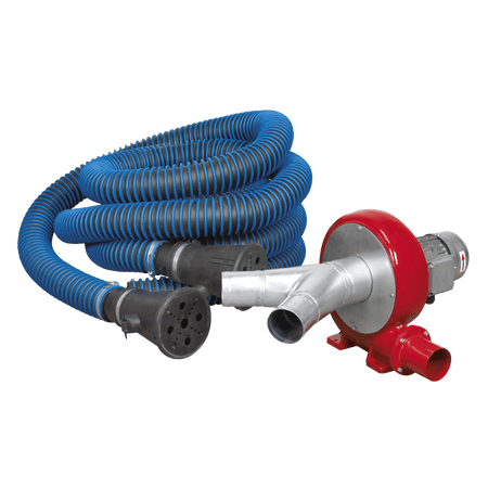 Sealey Exhaust Fume Extraction System 230V - 370W - Twin Duct Model No-EFS102