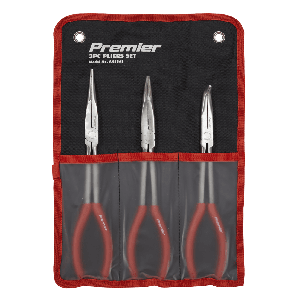 Sealey Needle Nose Pliers Set 3pc 280mm Model No-AK8568