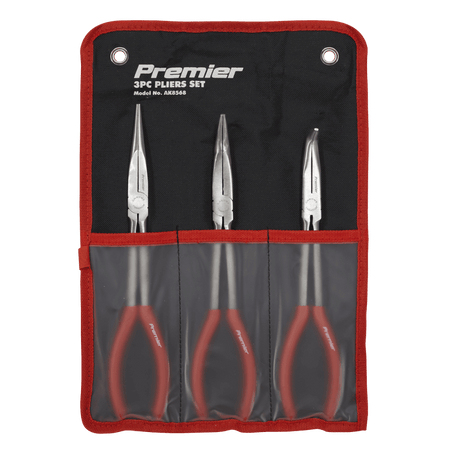 Sealey Needle Nose Pliers Set 3pc 280mm Model No-AK8568