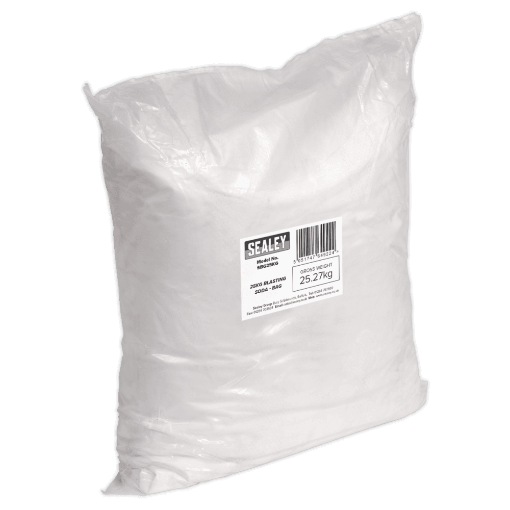 Sealey Blasting Soda 25kg Bag Model No-SBG25KG