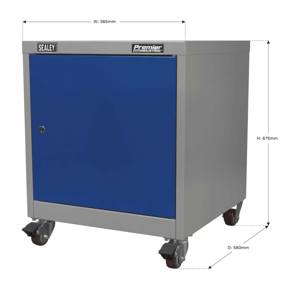 Sealey Mobile Industrial Cabinet 1 Shelf Locker Model No-API5659